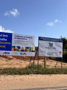 SEGURANÇA REFÉM DA POLÍTICA: Obra do 16º BPM em Regomoleiro se arrasta a passos de tartaruga