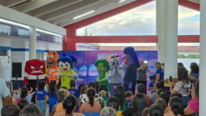 Caravana da Cidadania leva programação educativa à Creche Maria Odete, em Poço de Pedra