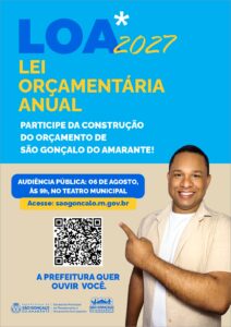 Prefeitura de São Gonçalo realiza nesta quarta-feira (5) a audiência pública para construção da LOA 2027